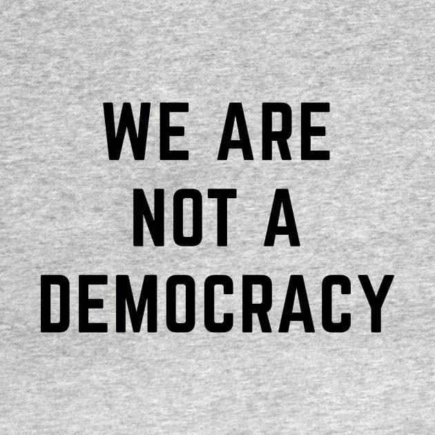 We are not a Democracy by Sunshine&Revolt